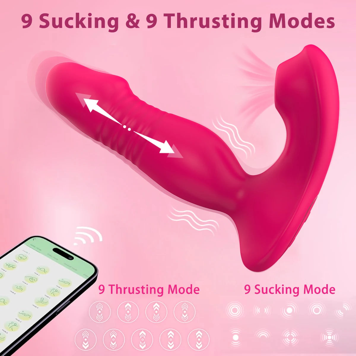 Telescopic Dildo Wearable Panties Vibrators Vagina Sucker G Spot Clitoris Stimulator Wireless Control Sex Toys Anal Massager