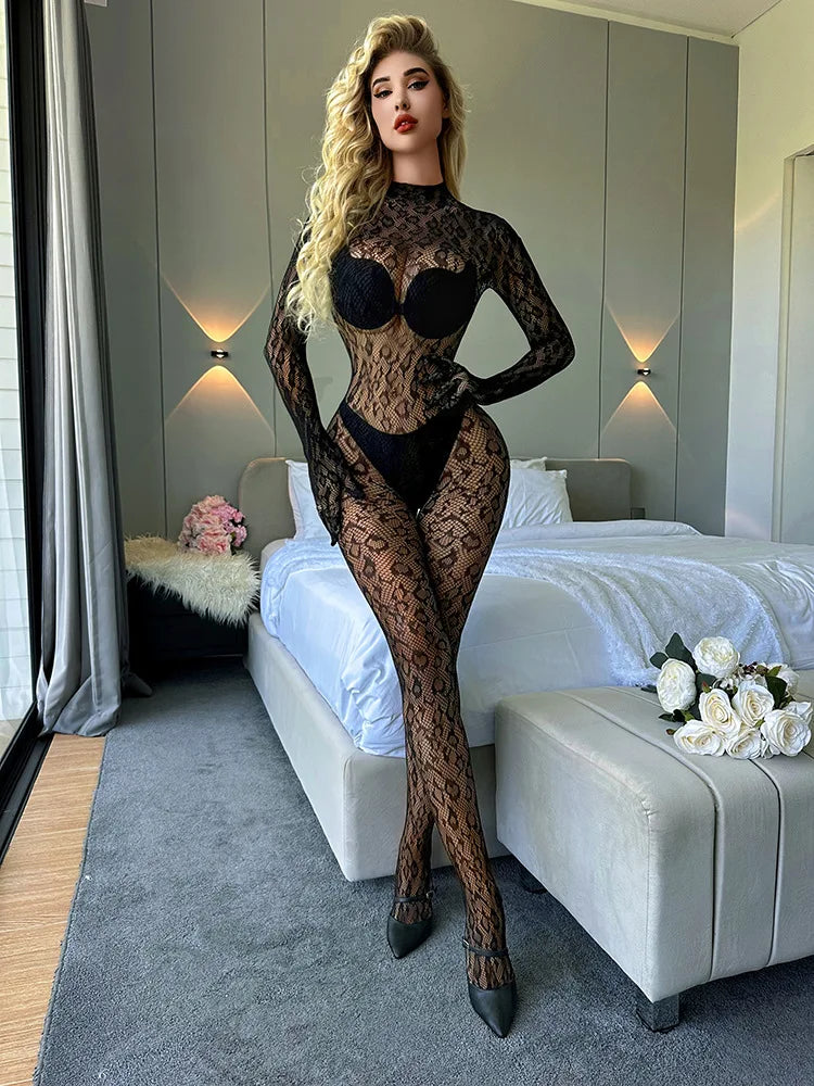 lingerie for women sexy Babydoll Underwear Chemises Catsui exotic apparelt costumes Bodystocking Leopard body suit bodysuits