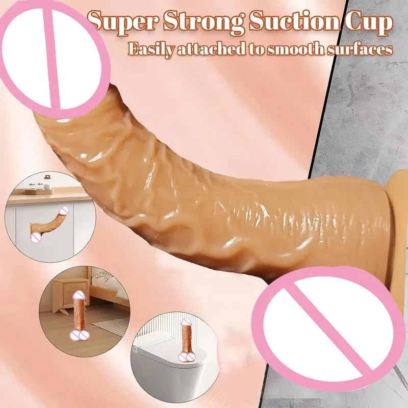 Adult Sex Toys Anal New Realistic Dildo Huge Sucker Soft Dildos for Women Masturbator Female Vagina Massage Anal Plug Product18+