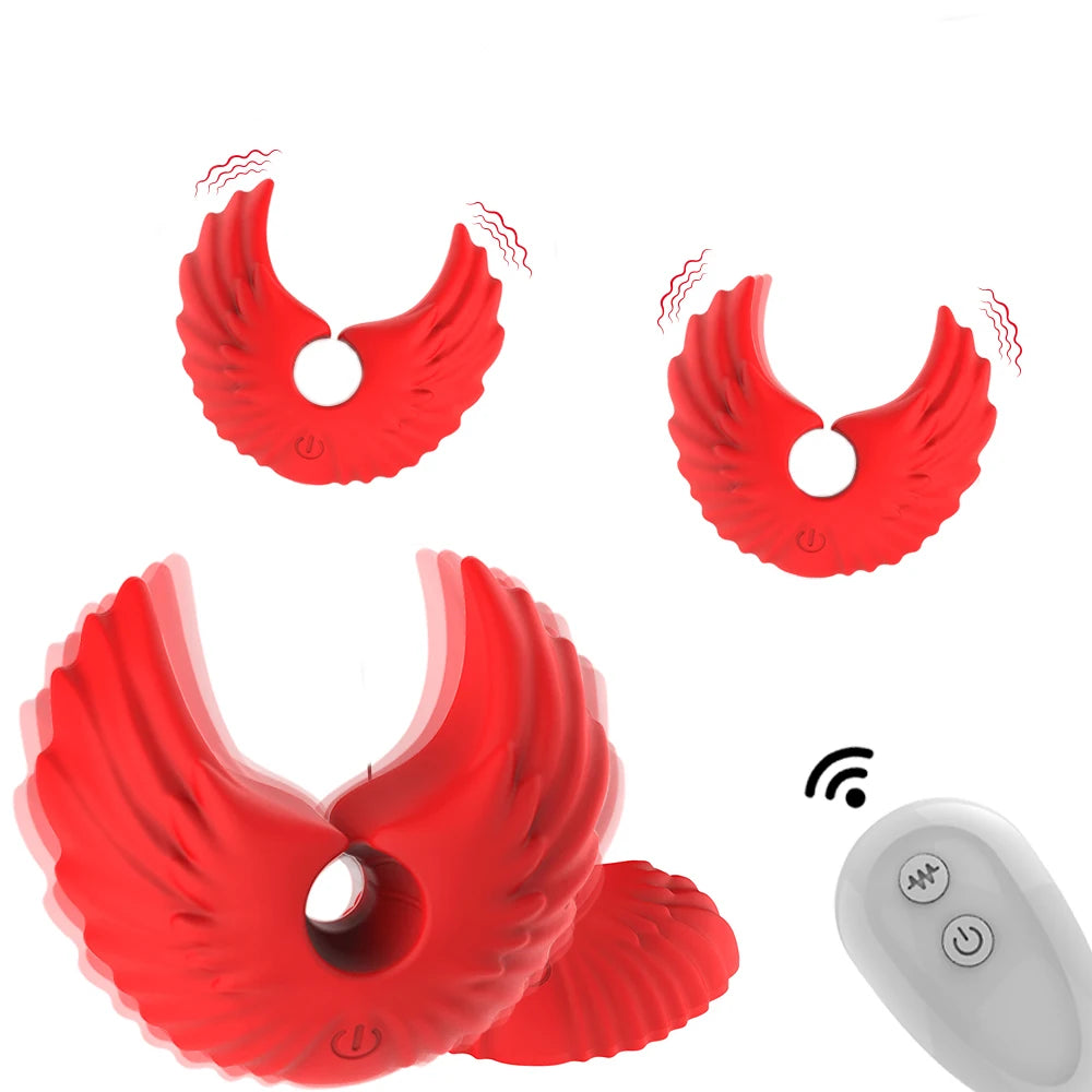 10 Modes Electric Nipple Clamps Vibrator Female Breast Massage Stimulator BDSM Games Breast Pleasure Sex Toys For Women Couples