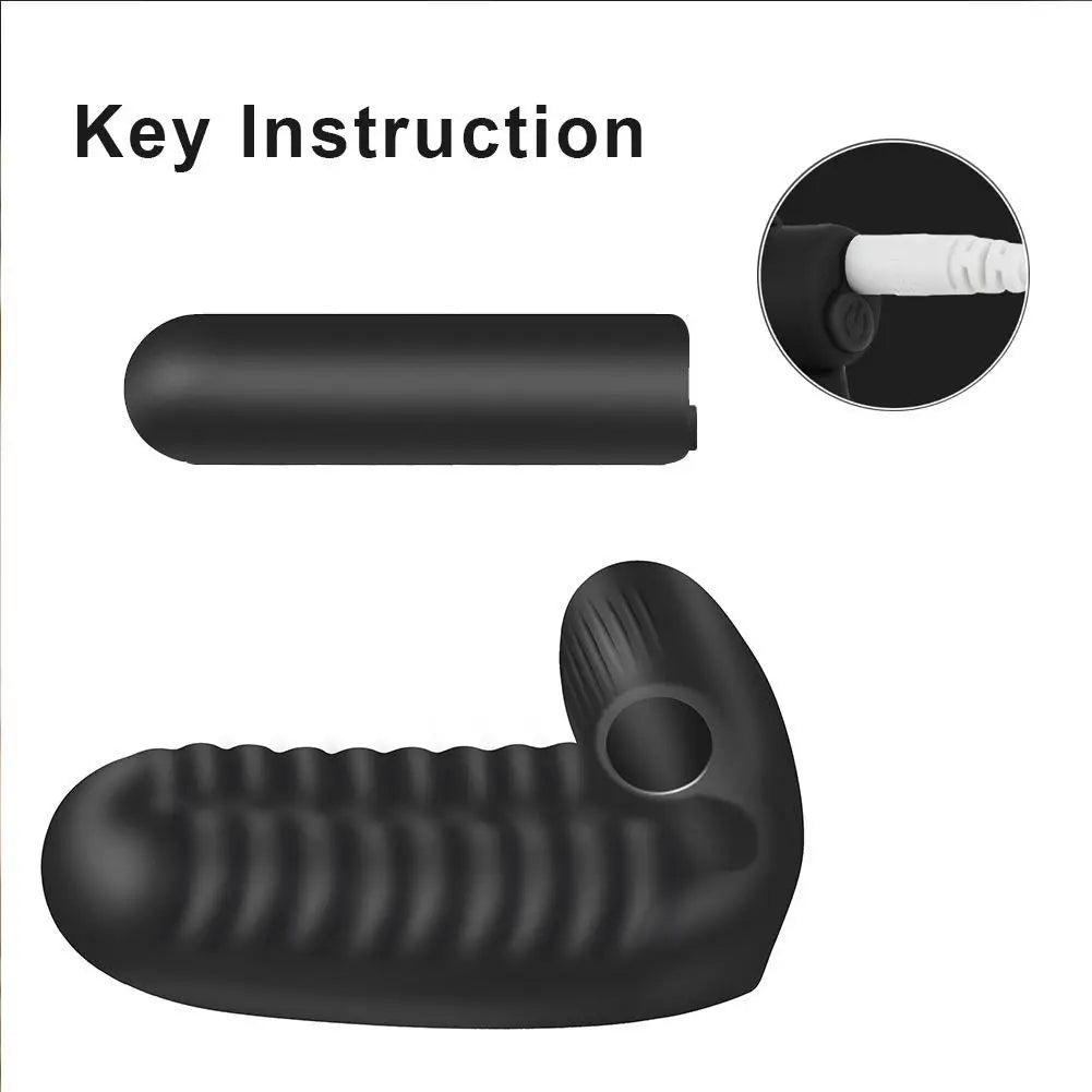 Sex Toys for Woman 2 Finger Sleeve Vibrator Clitoris G Spot Stimulator Vagina Massager Orgasm Lesbian Masturbator Erotic Goods