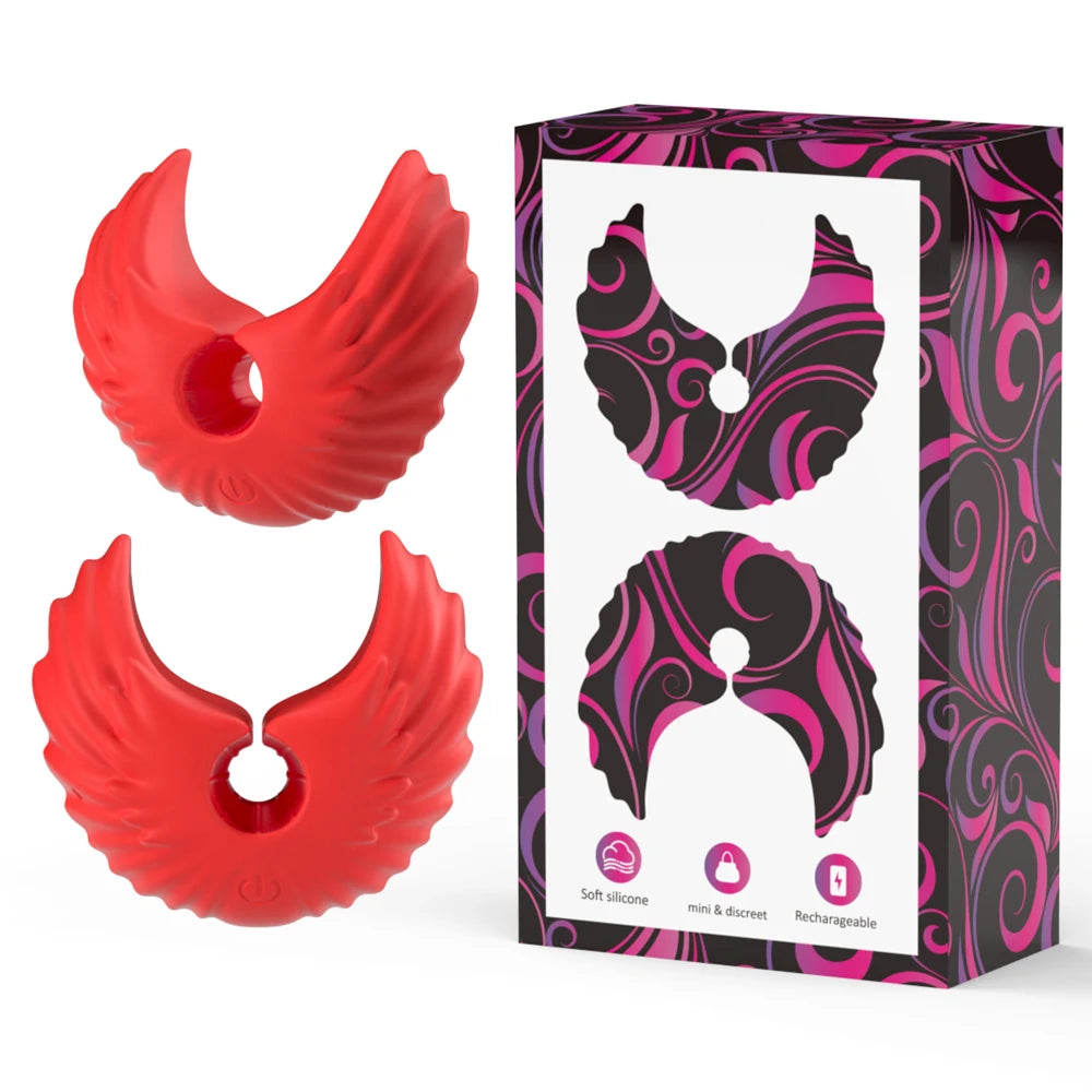 10 Modes Electric Nipple Clamps Vibrator Female Breast Massage Stimulator BDSM Games Breast Pleasure Sex Toys For Women Couples