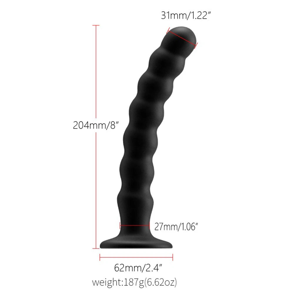 Sex Toys for Man and Woman Anal Plug Prostate Massager Sex Products Vaginal Stimulator With Strong Sucker Silicone Bead Dildo