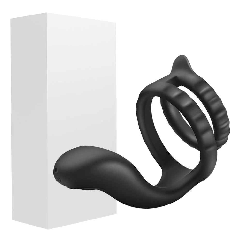 10 Modes Vibrator Cock Ring for Men Delay Ejaculation Penis Ring Sex Toys Lock Penisring Cockring Adult Male Sex Supplies