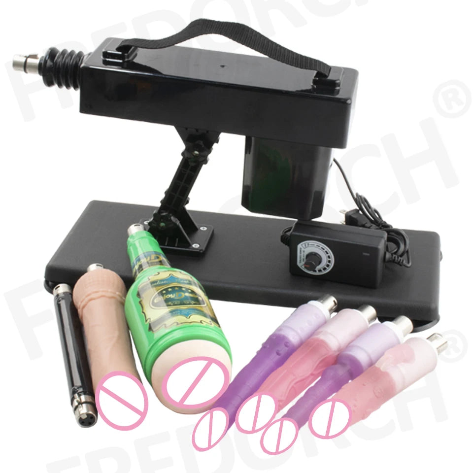 FREDORCH Automatic Thrusting Female Vibrator A2X Sex Machine Pumping Gun Vagina Anal Masturbation Adult Erotic Sex Toys