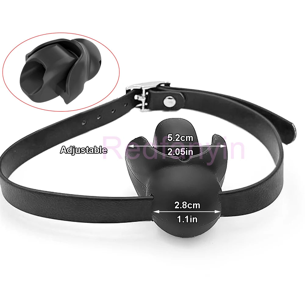 18+ Sex Toys BDSM Adult Games Latex Mouth Gag Bondage Couples Flirting Erotic Products Open Mouth Gag Balls