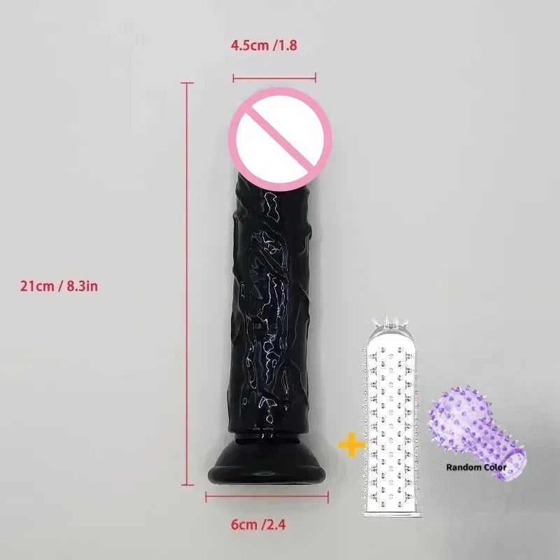 Realistic Dildo Sex toys for Woman Men Couples Silicone Penis  Masturbator Black Dildos Erotic Cock G Spot Clitoris Anal Sex Toy