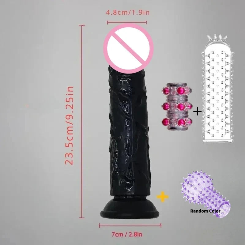 Realistic Dildo Sex toys for Woman Men Couples Silicone Penis  Masturbator Black Dildos Erotic Cock G Spot Clitoris Anal Sex Toy