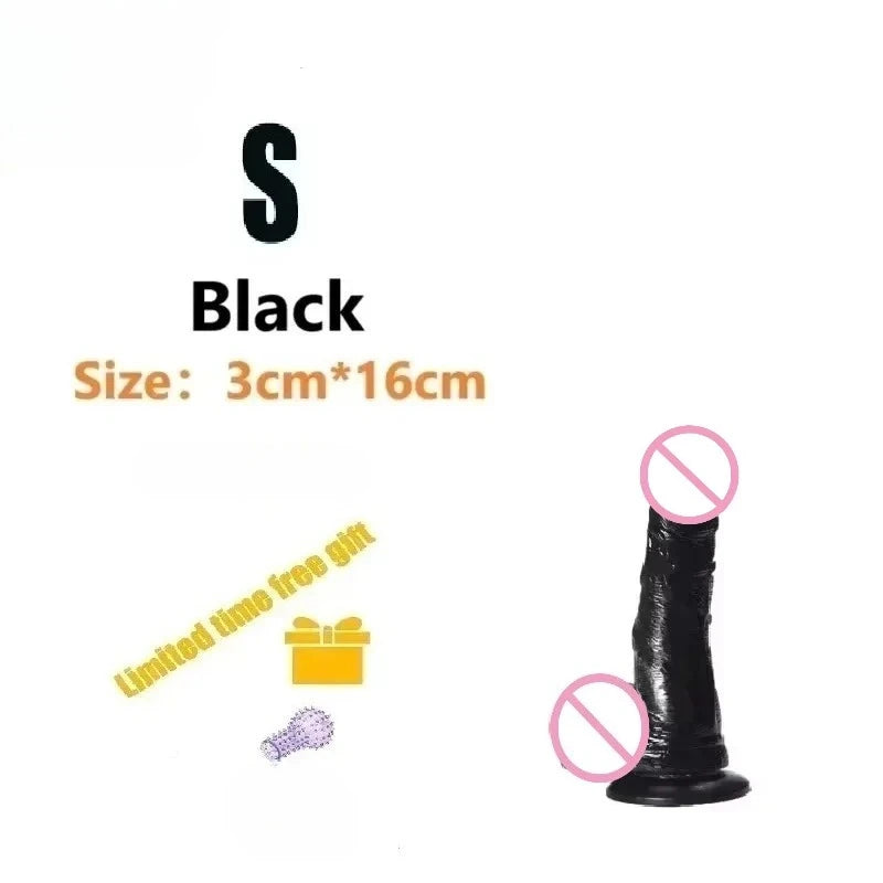 Realistic Dildo Sex toys for Woman Men Couples Silicone Penis  Masturbator Black Dildos Erotic Cock G Spot Clitoris Anal Sex Toy