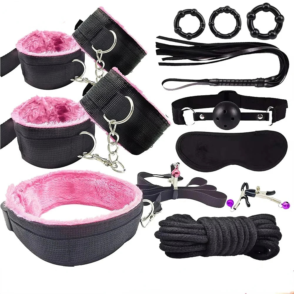Sex toys for women BDSM sexual couples kit erotic accessories handcuffs for session Anal plug sex game Adult Sexy Toys sexyshop