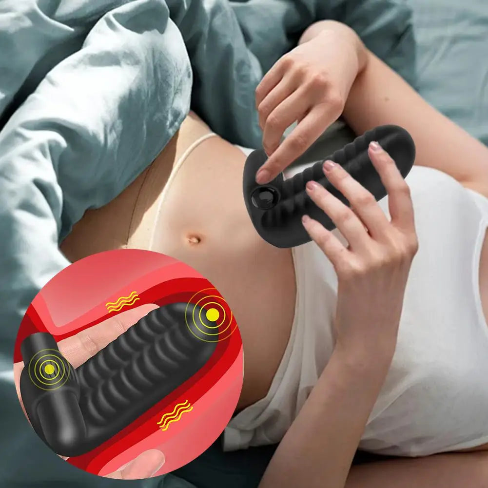 Sex Toys for Woman 2 Finger Sleeve Vibrator Clitoris G Spot Stimulator Vagina Massager Orgasm Lesbian Masturbator Erotic Goods