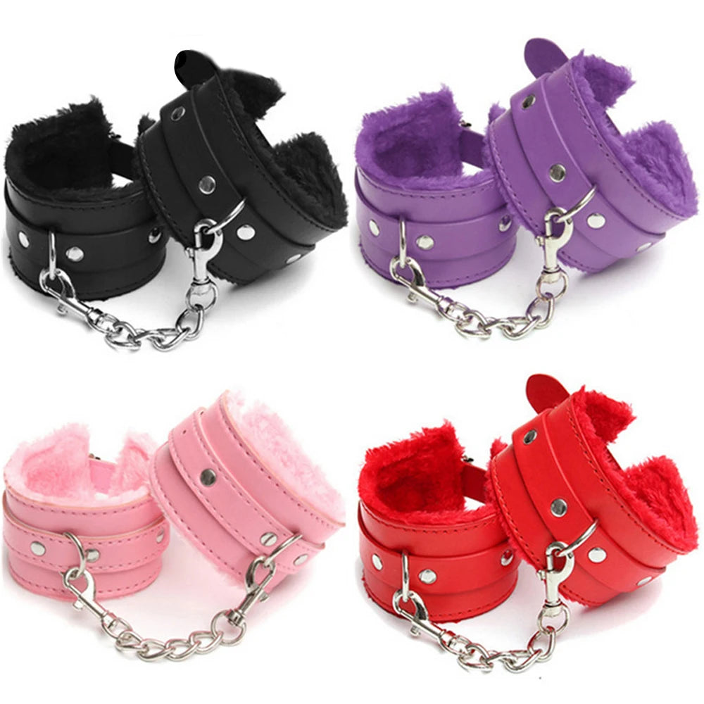 1 Pair Sex Toys for Woman BDSM Sex Bondage Set Erotic Adults Toys Handcuffs Ankle Cuffs Sex Toy Kit Adults Games Sex Products