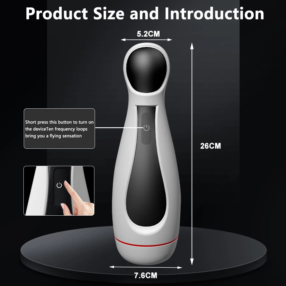 Male Masturbator Cup Blowjob Real Vagina Pocket Pussy Automatic Vibrating Bullet Penis Pump Trainer  Adults Sex Toys For Man