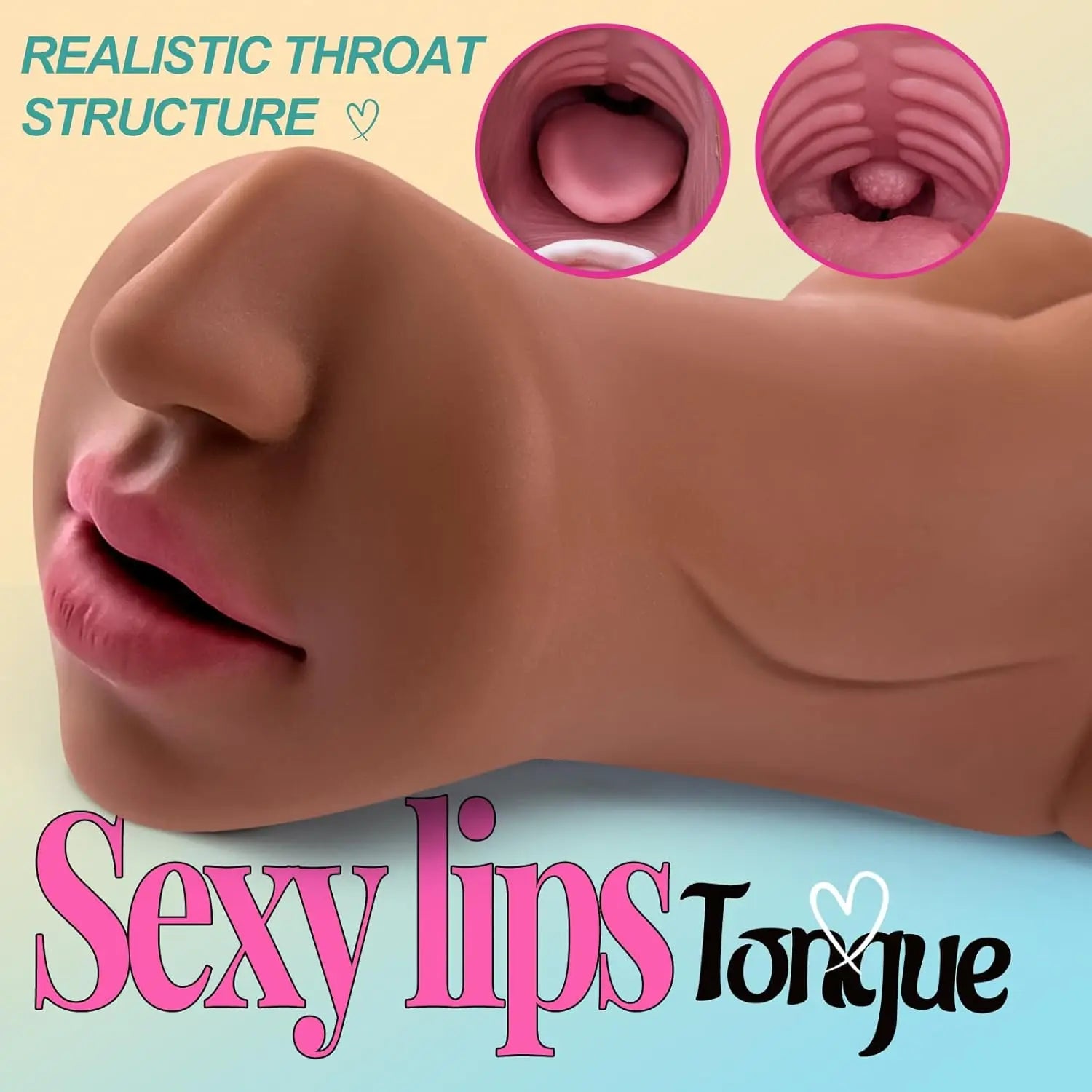 3 in 1 Male Masturbator Realistic Vagina Anal Mouth Real Deep Throat Pussy Sex Toys for Men Vaginal Oral Masturbation Cup 18+