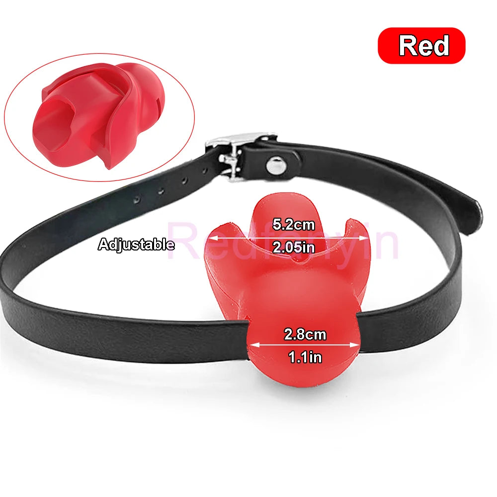 18+ Sex Toys BDSM Adult Games Latex Mouth Gag Bondage Couples Flirting Erotic Products Open Mouth Gag Balls