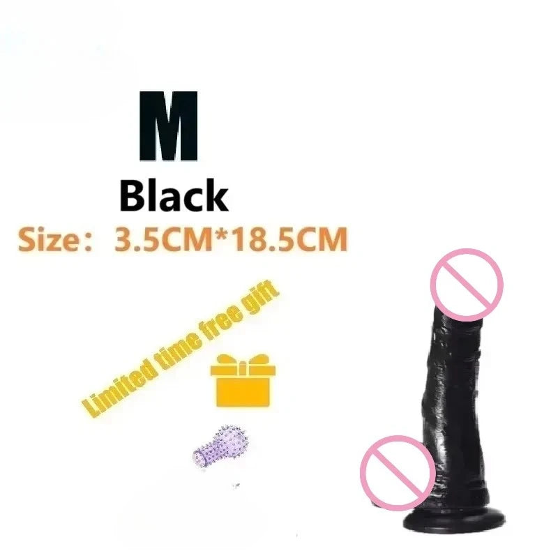 Realistic Dildo Sex toys for Woman Men Couples Silicone Penis  Masturbator Black Dildos Erotic Cock G Spot Clitoris Anal Sex Toy