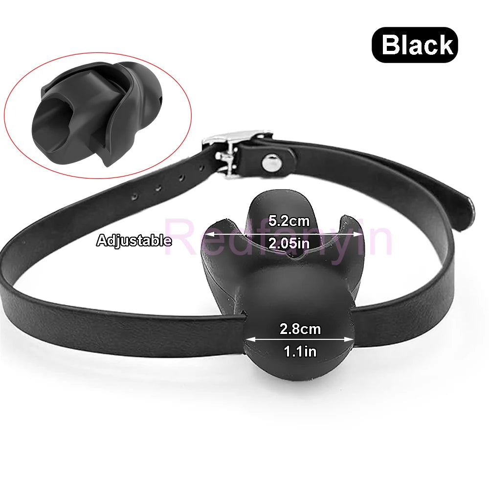 18+ Sex Toys BDSM Adult Games Latex Mouth Gag Bondage Couples Flirting Erotic Products Open Mouth Gag Balls