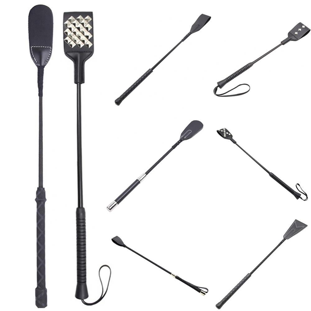 Sex Toys for Couples OLO 45CM SM Flirt Whip Bondage Leather Whips Fetish BDSM Long Horse Riding Spanking Flirt Flogger Games