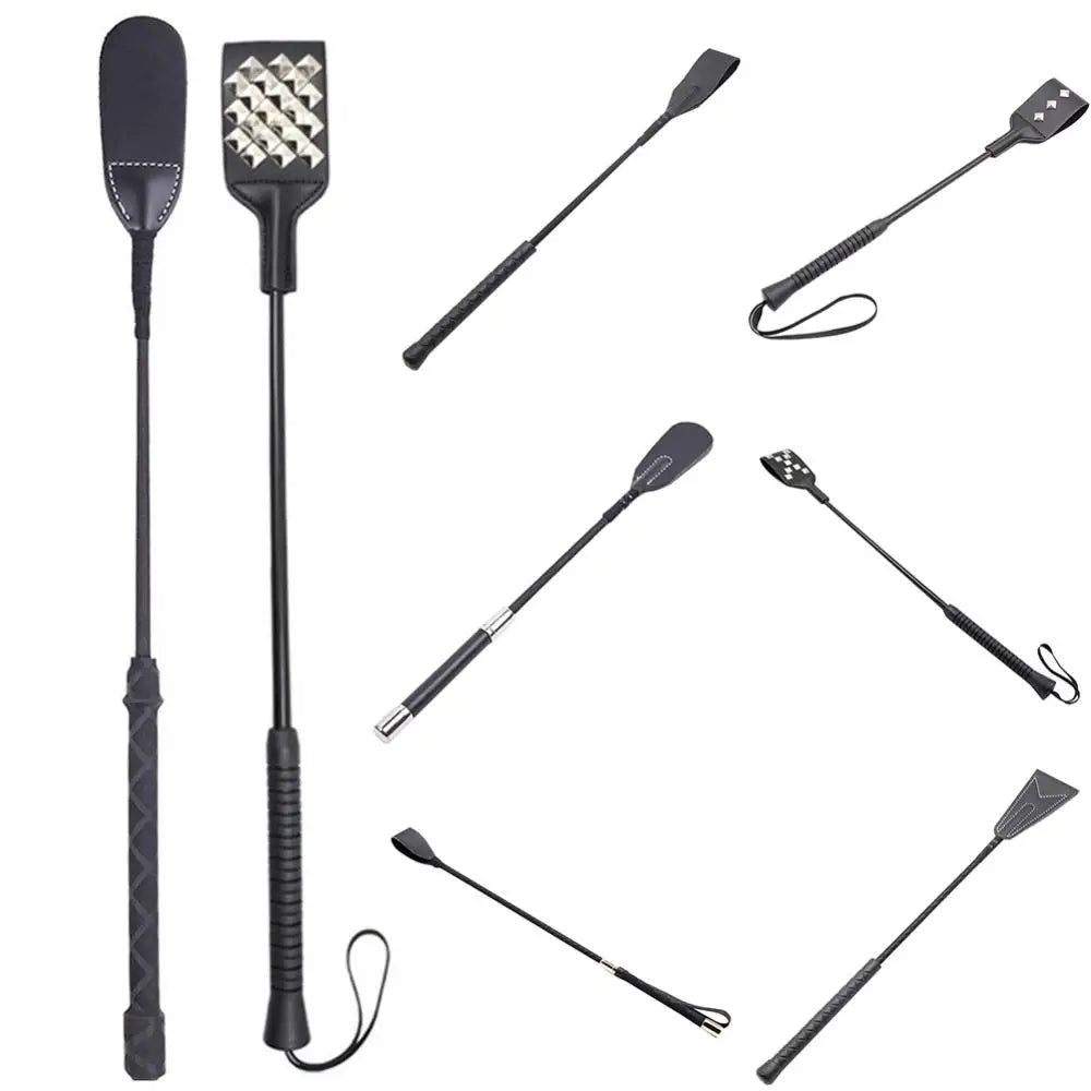 Sex Toys for Couples OLO 45CM SM Flirt Whip Bondage Leather Whips Fetish BDSM Long Horse Riding Spanking Flirt Flogger Games