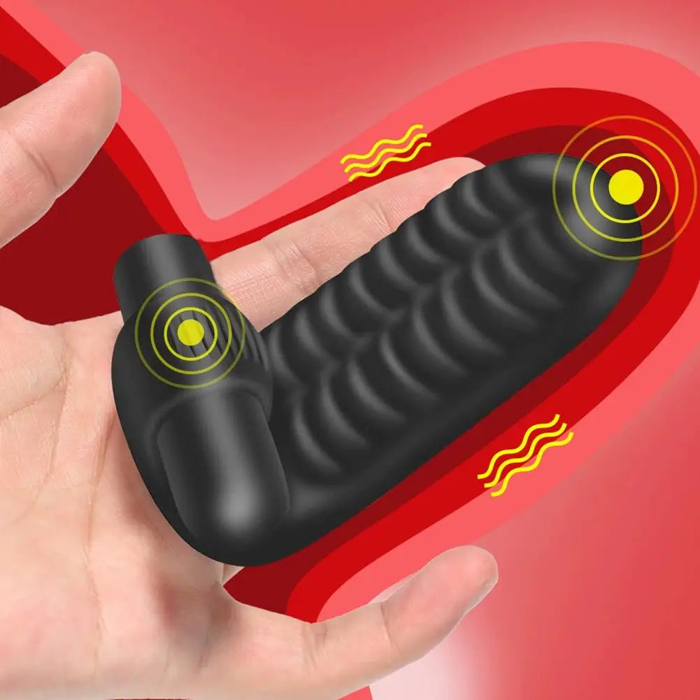 Sex Toys for Woman 2 Finger Sleeve Vibrator Clitoris G Spot Stimulator Vagina Massager Orgasm Lesbian Masturbator Erotic Goods