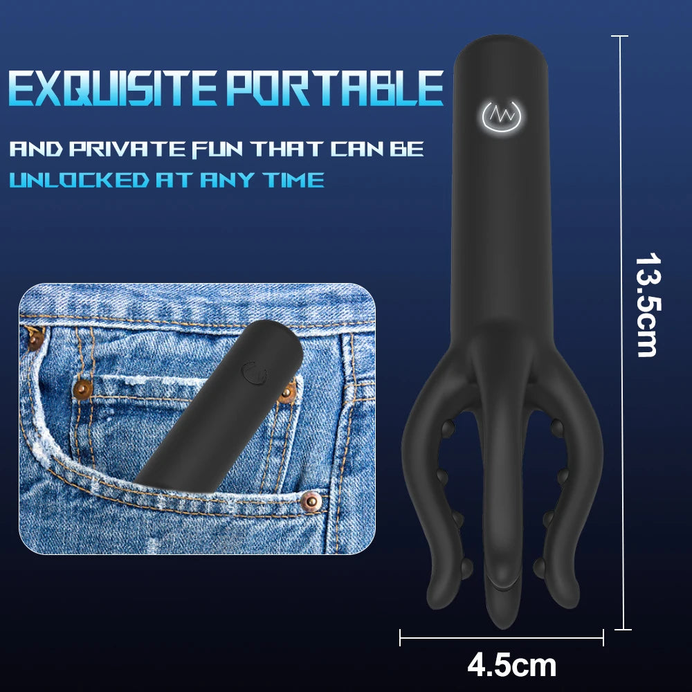 Penis Glans Trainer Masturbator Vibrator Ejaculation Delay Training 10 Speed Vibrating Male Pleasure Prolong Endurance Sex Toys