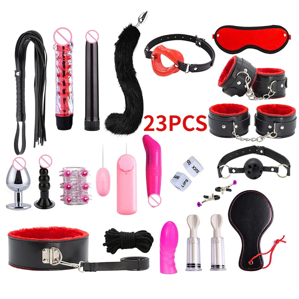 Sex toys for women BDSM sexual couples kit erotic accessories handcuffs for session Anal plug sex game Adult Sexy Toys sexyshop