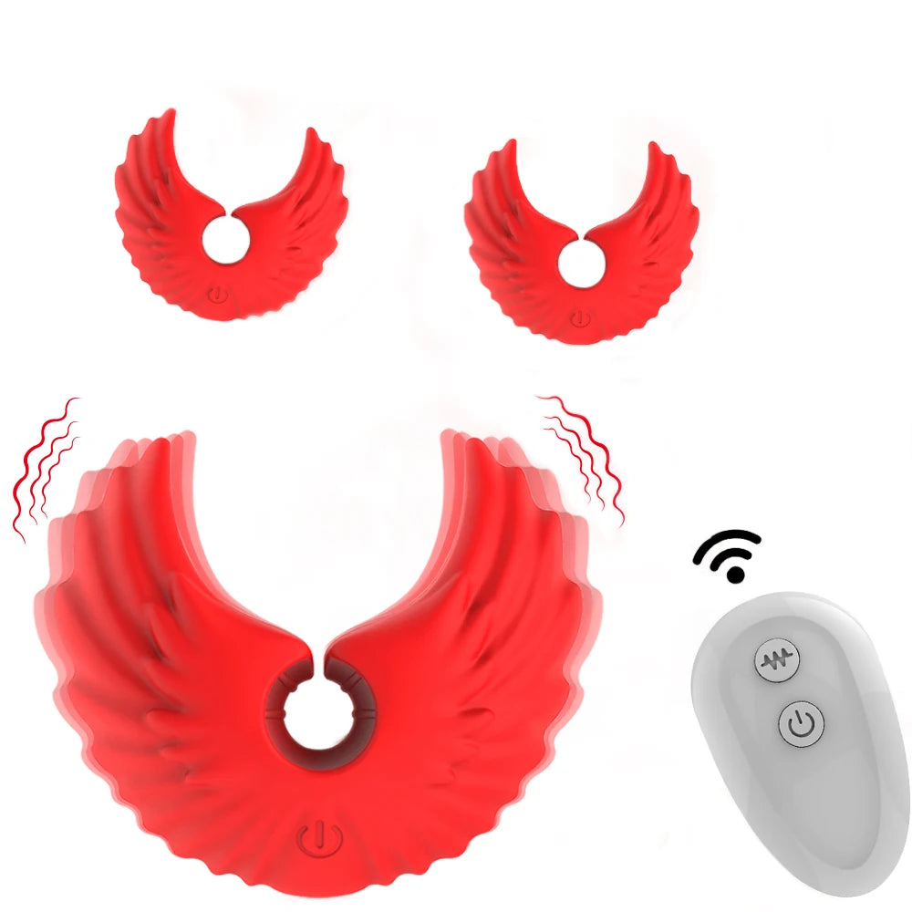 10 Modes Electric Nipple Clamps Vibrator Female Breast Massage Stimulator BDSM Games Breast Pleasure Sex Toys For Women Couples