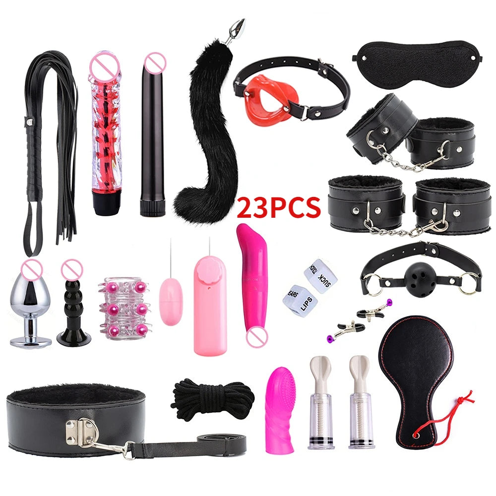 Sex toys for women BDSM sexual couples kit erotic accessories handcuffs for session Anal plug sex game Adult Sexy Toys sexyshop