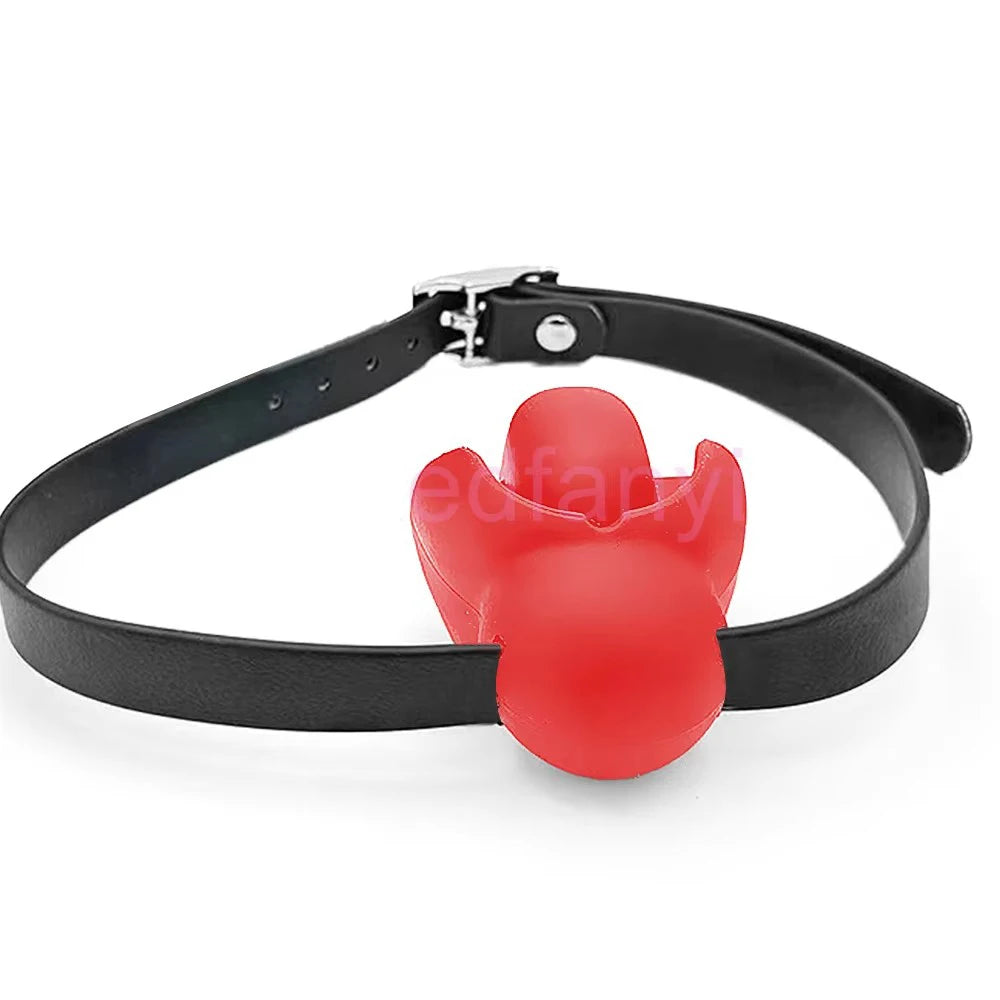 18+ Sex Toys BDSM Adult Games Latex Mouth Gag Bondage Couples Flirting Erotic Products Open Mouth Gag Balls