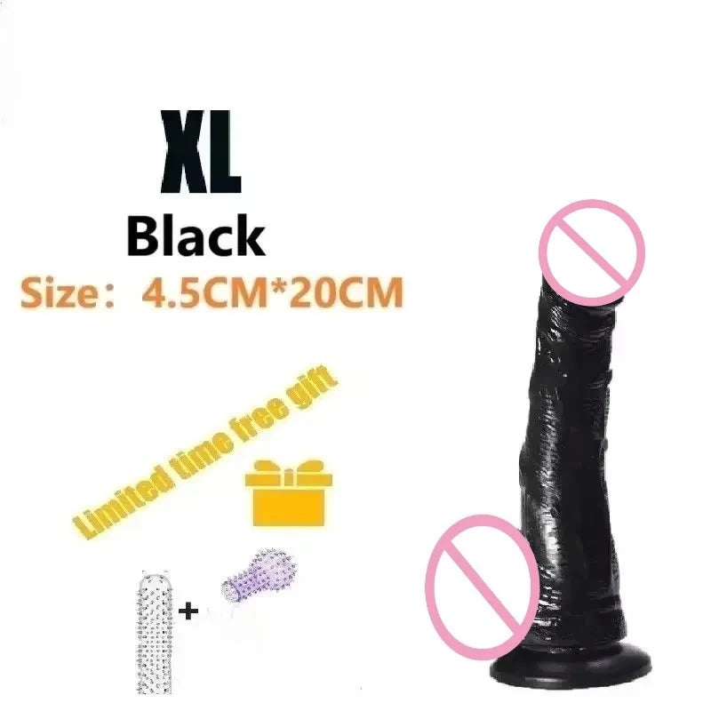 Realistic Dildo Sex toys for Woman Men Couples Silicone Penis  Masturbator Black Dildos Erotic Cock G Spot Clitoris Anal Sex Toy